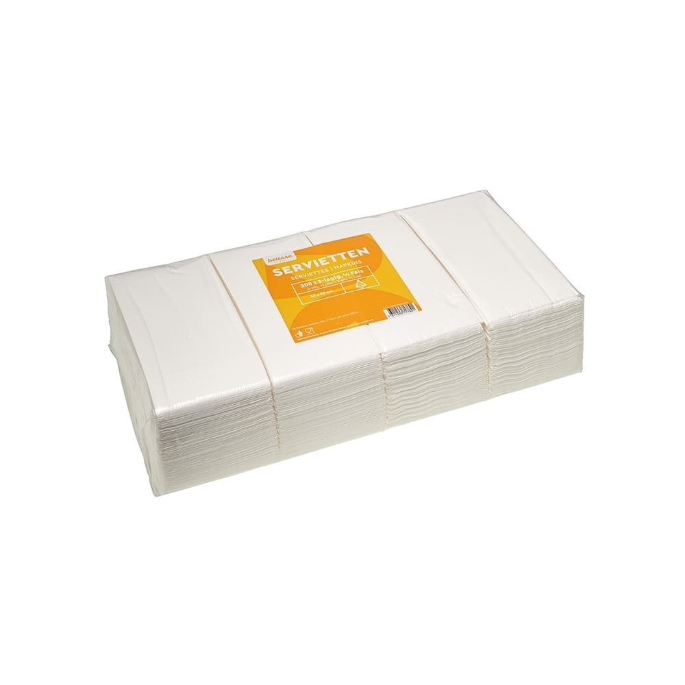 Servietten 33x33 cm 1/8 Falz 2 Lagig 2000 Stk.